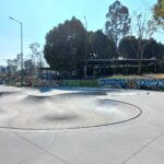 Fotografía donde se visualiza la zona de patinetas del Skate Park